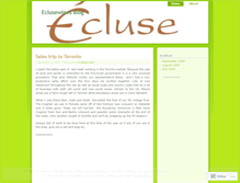 Tablet Screenshot of eclusewines.wordpress.com