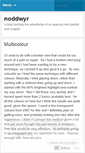 Mobile Screenshot of noddwyr.wordpress.com