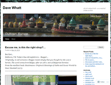 Tablet Screenshot of davewhatt.wordpress.com