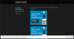 Desktop Screenshot of geologicfroth.wordpress.com