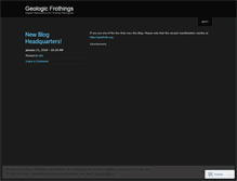 Tablet Screenshot of geologicfroth.wordpress.com