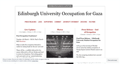 Desktop Screenshot of edinburghunioccupation.wordpress.com