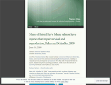 Tablet Screenshot of naturedata.wordpress.com