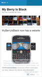 Mobile Screenshot of myblackberryisblack.wordpress.com