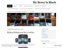 Tablet Screenshot of myblackberryisblack.wordpress.com