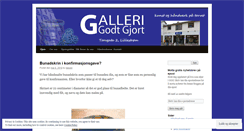 Desktop Screenshot of gallerigodtgjort.wordpress.com