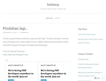 Tablet Screenshot of belalang.wordpress.com