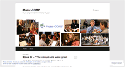 Desktop Screenshot of musiccomp.wordpress.com