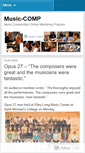 Mobile Screenshot of musiccomp.wordpress.com