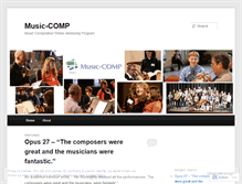 Tablet Screenshot of musiccomp.wordpress.com