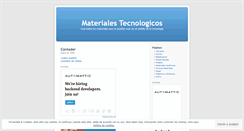 Desktop Screenshot of materialesmanu.wordpress.com