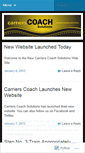 Mobile Screenshot of carrierscoach.wordpress.com