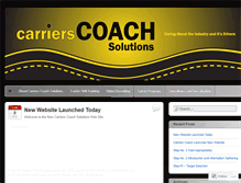 Tablet Screenshot of carrierscoach.wordpress.com