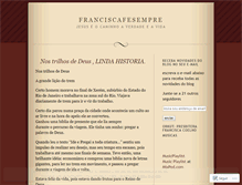 Tablet Screenshot of franciscafesempre.wordpress.com