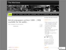 Tablet Screenshot of alterviews.wordpress.com