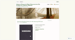 Desktop Screenshot of buysamsungomnia.wordpress.com
