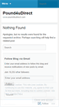 Mobile Screenshot of pound4udirect.wordpress.com