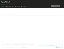 Tablet Screenshot of pound4udirect.wordpress.com