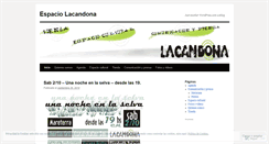 Desktop Screenshot of espaciolacandona.wordpress.com