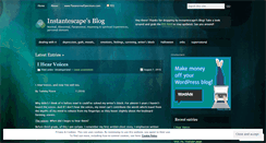 Desktop Screenshot of instantescape.wordpress.com