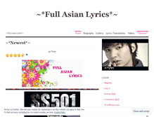 Tablet Screenshot of fulllyricseng.wordpress.com