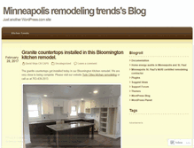 Tablet Screenshot of minneapolisremodelingtrends.wordpress.com