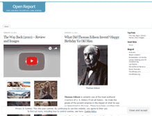 Tablet Screenshot of openreport.wordpress.com
