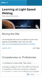 Mobile Screenshot of learningatlightspeed.wordpress.com