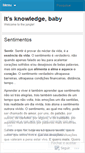 Mobile Screenshot of itsknowledgebaby.wordpress.com