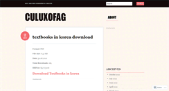 Desktop Screenshot of culuxofag.wordpress.com