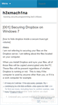 Mobile Screenshot of h3xmach1na.wordpress.com