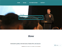 Tablet Screenshot of colummcguire.wordpress.com