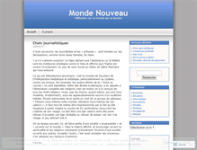 Tablet Screenshot of mondenouveau.wordpress.com