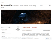 Tablet Screenshot of palaverville.wordpress.com