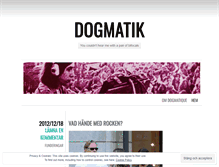 Tablet Screenshot of dogmatik.wordpress.com