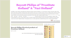 Desktop Screenshot of boycottphilips.wordpress.com