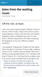 Mobile Screenshot of fromthewaitingroom.wordpress.com