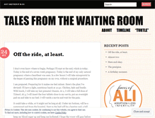 Tablet Screenshot of fromthewaitingroom.wordpress.com