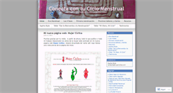 Desktop Screenshot of conectacontuciclomenstrual.wordpress.com