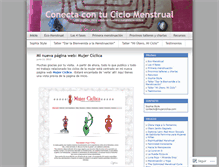 Tablet Screenshot of conectacontuciclomenstrual.wordpress.com