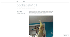 Desktop Screenshot of cockatiels101.wordpress.com