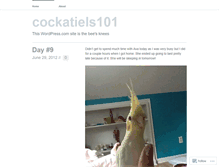 Tablet Screenshot of cockatiels101.wordpress.com