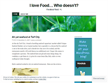 Tablet Screenshot of foodiemel.wordpress.com