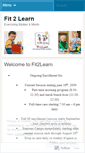 Mobile Screenshot of fit2learn.wordpress.com
