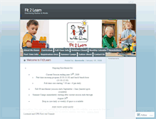 Tablet Screenshot of fit2learn.wordpress.com
