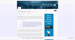 Desktop Screenshot of hateroftheyear.wordpress.com