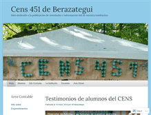 Tablet Screenshot of cens451begui.wordpress.com