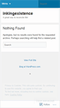 Mobile Screenshot of inkingexistence.wordpress.com