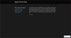 Desktop Screenshot of danieloshea.wordpress.com