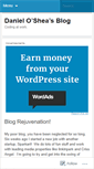 Mobile Screenshot of danieloshea.wordpress.com